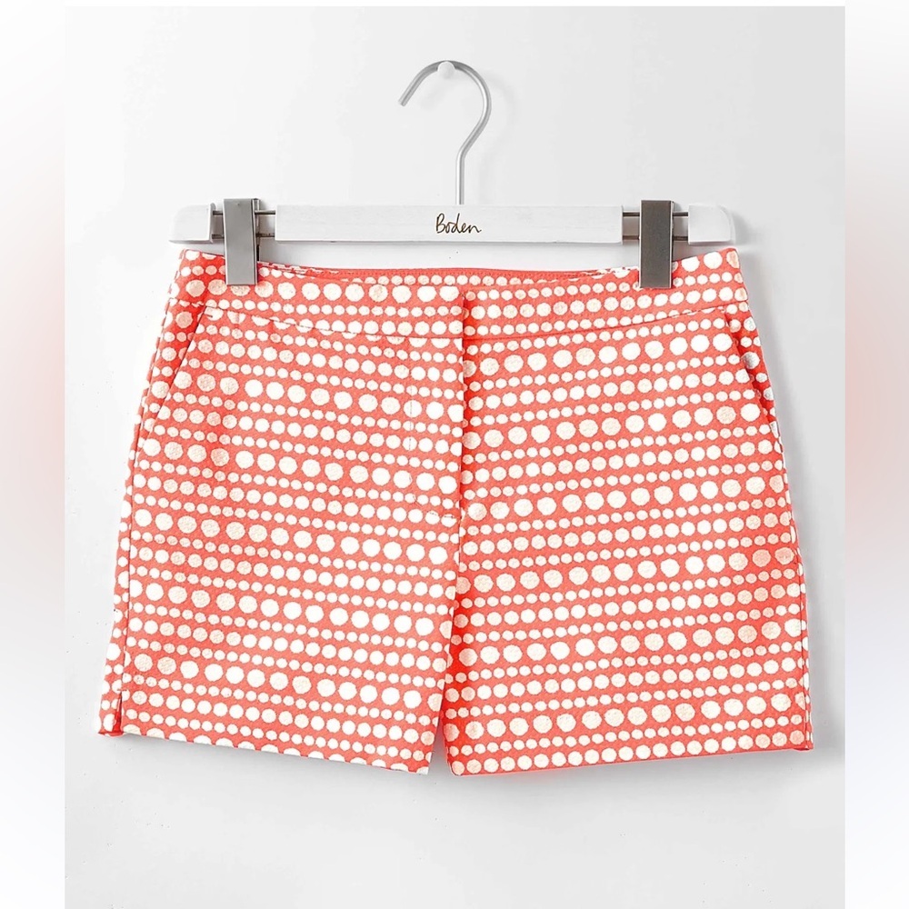 Boden Richmond Shorts Pink & White Polka Dot Cotton Summer size 4 - Picture 2 of 7